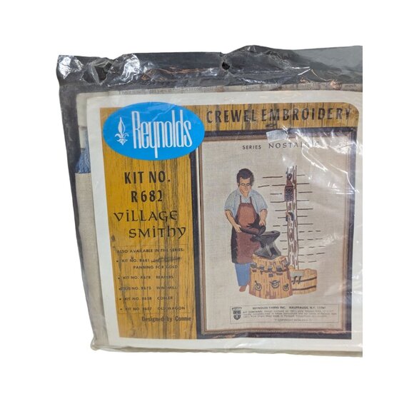 Reynolds Village Smithy Embroidery Kit No. R682 Nostalgic Series - Picture 1 of 4